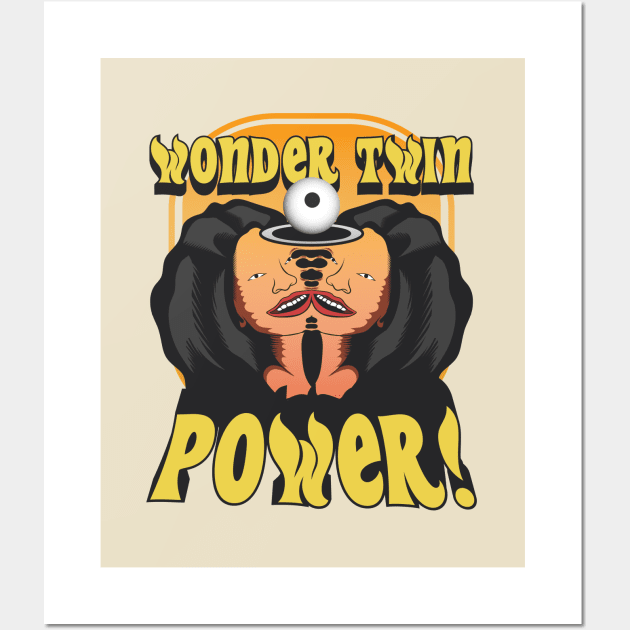 Wonder Twin Power Retro Wall Art by Mandegraph